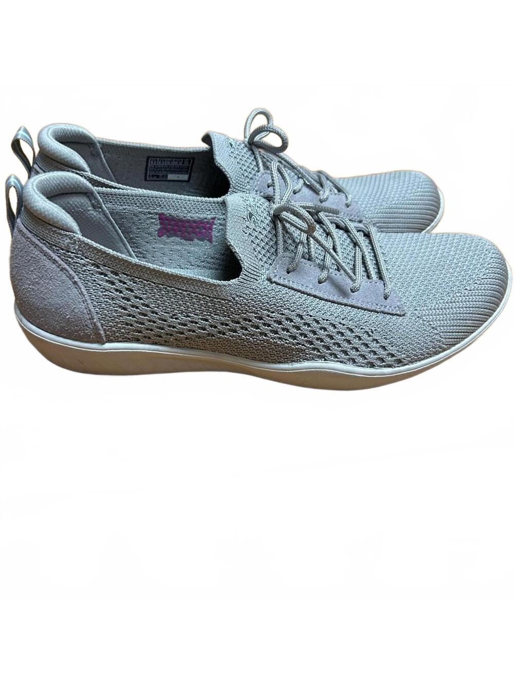 Skechers Women's, Newbury St Casual Slip-On Sneaker Silver | Size 9.5 / EU 39.5